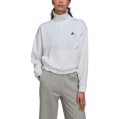 adidas AEROREADY 1/4-ZIP Track Top - Γυναίκα - Λευκό adidas AEROREADY 1/4-ZIP Track Top - Γυναίκα - Λευκό