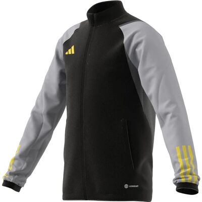 Adidas Tiro 23 Competition Trainingspullover - Kinder Schwarz-Grau Adidas Tiro 23 Competition Trainingspullover - Kinder Schwarz-Grau