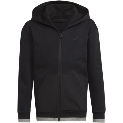 Adidas HN6182 Unisex Fleece Hoodie Schwarz - Ganzjährig Adidas HN6182 Unisex Fleece Hoodie Schwarz - Ganzjährig