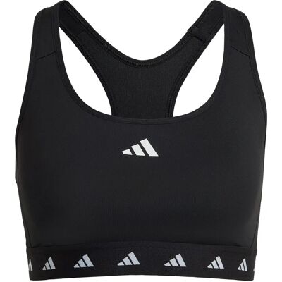 adidas Powerreact Training Medium-Support Techfit Biustonosz - Czarny adidas Powerreact Training Medium-Support Techfit Biustonosz - Czarny