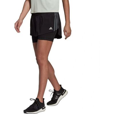 adidas Run Icons 3-Stripes Skort - Svart - Löpning adidas Run Icons 3-Stripes Skort - Svart - Löpning