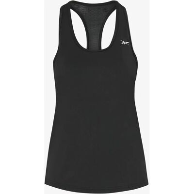 Reebok Kvinders Workout Ready Mesh Back Tank - Sort - Tæt Pasform Reebok Kvinders Workout Ready Mesh Back Tank - Sort - Tæt Pasform