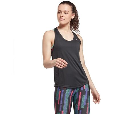 Reebok Kvinde Mesh Bag Tank Top - Sort - Slank Pasform - Sportstøj Reebok Kvinde Mesh Bag Tank Top - Sort - Slank Pasform - Sportstøj