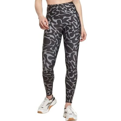 Reebok Workout Ready AOP Leggings - Negru - Leggings Reebok Workout Ready AOP Leggings - Negru - Leggings