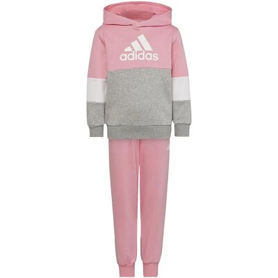 adidas Κορίτσια Ροζ Μπλοκ Φλις Τρακςουίτ - Ρούχο adidas Κορίτσια Ροζ Μπλοκ Φλις Τρακςουίτ - Ρούχο