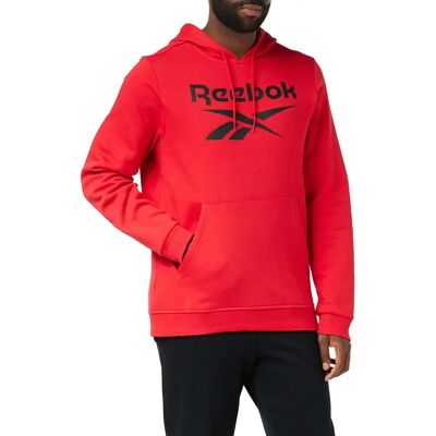 Reebok Identity Fleece Zszywany Logo Bluza z Kapturem - Czerwone - Mężczyzna Reebok Identity Fleece Zszywany Logo Bluza z Kapturem - Czerwone - Mężczyzna