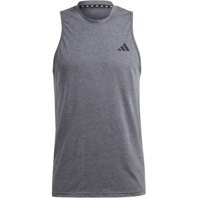 ADIDAS Herren Graues Ärmelloses T-Shirt - T-Shirt ADIDAS Herren Graues Ärmelloses T-Shirt - T-Shirt