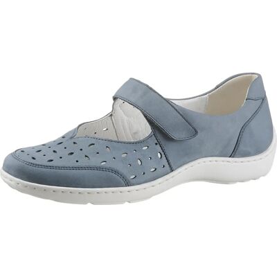 WALDLÄUFER HENNI Blau Sportliche Nubukleder H-Weite - Schuhe WALDLÄUFER HENNI Blau Sportliche Nubukleder H-Weite - Schuhe