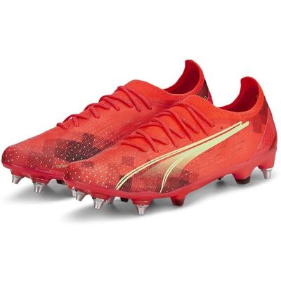 Puma Ultra Ultimate MxSG Orange Football Boots - Lightweight, Speed, Recycled Puma Ultra Ultimate MxSG Orange Football Boots - Lightweight, Speed, Recycled