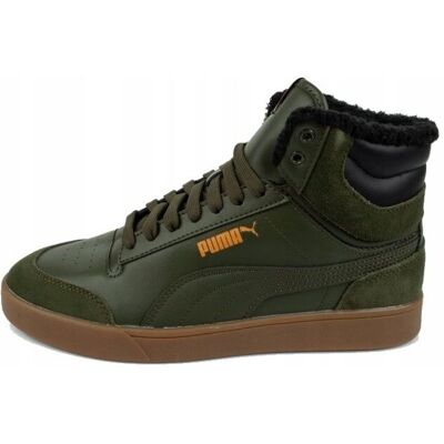PUMA Shuffle Mid Fur - Grün - Sneaker PUMA Shuffle Mid Fur - Grün - Sneaker