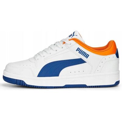 Puma Rebound Joy Lo Jr - Buty dziecięce biało-zielone Puma Rebound Joy Lo Jr - Buty dziecięce biało-zielone