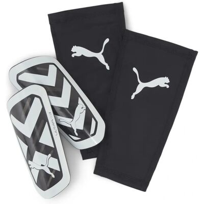Puma Ultra Flex Shin Guards - Impact-Resistant, Lightweight - Black Puma Ultra Flex Shin Guards - Impact-Resistant, Lightweight - Black