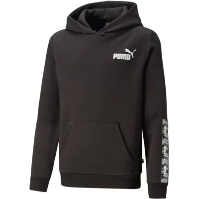 Puma Barn, Unisex Essentials Tape Camo Hoodie - Svart - Storlek 9-10 år Puma Barn, Unisex Essentials Tape Camo Hoodie - Svart - Storlek 9-10 år