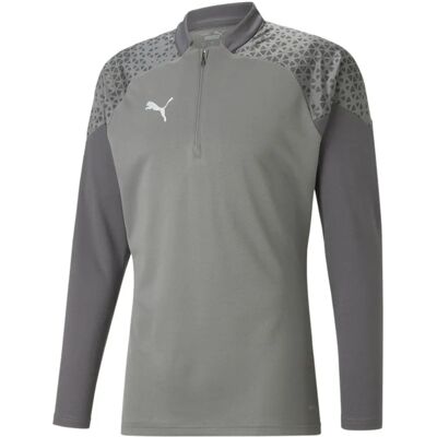 PUMA Träningslinne - Kvart-zip, Smal Passform, Grafiskt Axeltryck - Träningslinne PUMA Träningslinne - Kvart-zip, Smal Passform, Grafiskt Axeltryck - Träningslinne