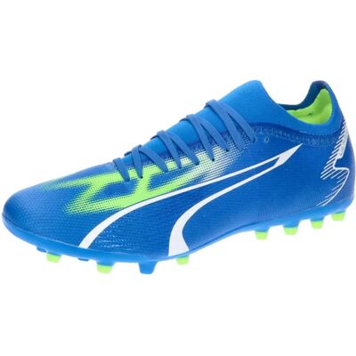 PUMA Herren Ultra Match MG Fußballschuhe - Blau, Weiß, Fire Orchid, Pro Green - Sportschuhe PUMA Herren Ultra Match MG Fußballschuhe - Blau, Weiß, Fire Orchid, Pro Green - Sportschuhe