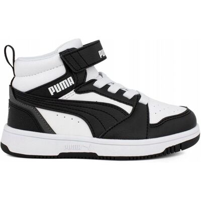 PUMA - Rebound V6 Mid Sneakers - Černá Bílá - EU27.5 - Sneakers PUMA - Rebound V6 Mid Sneakers - Černá Bílá - EU27.5 - Sneakers