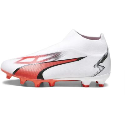 Chaussures de football Puma Ultra Match+ Ll Fg Ag 10751101 - Blanc/Noir/Fire Orchid - Publicité Chaussures de football Puma Ultra Match+ Ll Fg Ag 10751101 - Blanc/Noir/Fire Orchid - Publicité