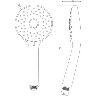 Villeroy & Boch Universal Showers Ducha de Mano - Relajante, Masaje, Intenso - Cabezal de Ducha Villeroy & Boch Universal Showers Ducha de Mano - Relajante, Masaje, Intenso - Cabezal de Ducha