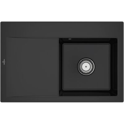 Villeroy und Boch Subway Style 45 Évier encastré - Noir - Publicité Villeroy und Boch Subway Style 45 Évier encastré - Noir - Publicité