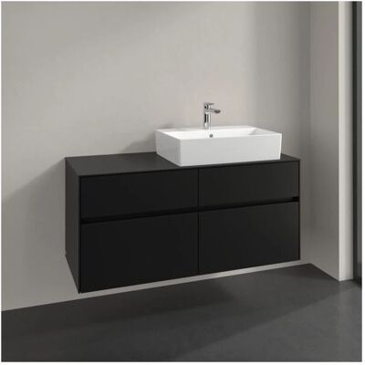 Villeroy und Boch Collaro Waschtischunterschrank - 120x54,8x50cm, LED, Schwarz Villeroy und Boch Collaro Waschtischunterschrank - 120x54,8x50cm, LED, Schwarz