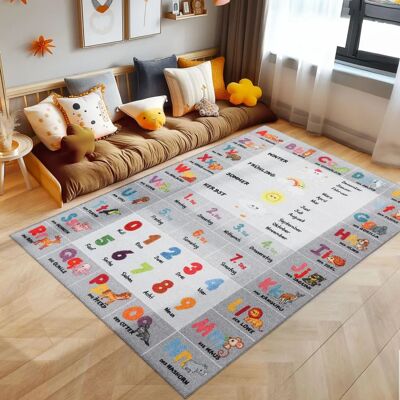 Simpex Tapis Enfant GAME Gris - Tapis de Jeu pour Chambre d'Enfants - Publicité Simpex Tapis Enfant GAME Gris - Tapis de Jeu pour Chambre d'Enfants - Publicité
