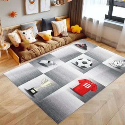 Simpex Tapis pour Enfants GAME Gris 80x120 cm - Tapis pour enfants - Publicité Simpex Tapis pour Enfants GAME Gris 80x120 cm - Tapis pour enfants - Publicité