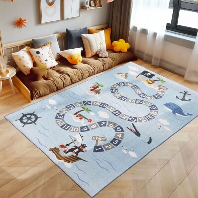 Simpex Tapis enfant GAME Bleu 160x230 cm - Tapis pour enfants - Publicité Simpex Tapis enfant GAME Bleu 160x230 cm - Tapis pour enfants - Publicité