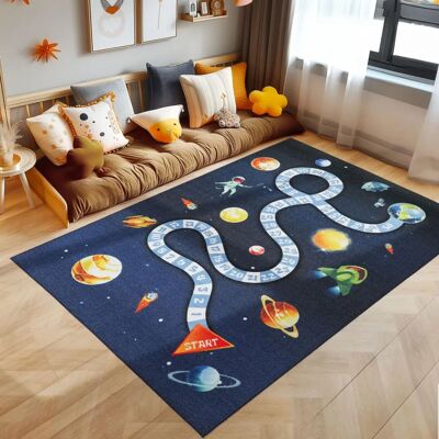 Simpex Tapis enfants GAME Tapis à poil court Marine - Tapis - Publicité Simpex Tapis enfants GAME Tapis à poil court Marine - Tapis - Publicité