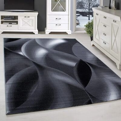 Tapis à poil court Simpex - Vagues abstraites - Salon - 140x200 cm - Publicité Tapis à poil court Simpex - Vagues abstraites - Salon - 140x200 cm - Publicité