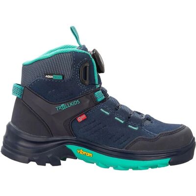 Trollkids Gjende Hiker Mid - 31 - Blu - Unisex - Hiking Shoes Trollkids Gjende Hiker Mid - 31 - Blu - Unisex - Hiking Shoes