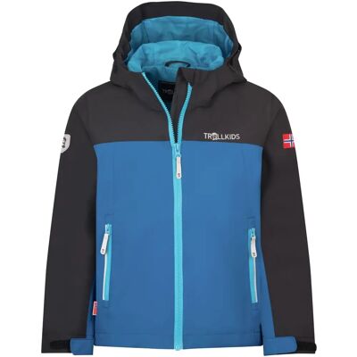 Trollkids - Kids Telemark Jacket - 128 - Blu alpino - Outdoor Jacket Trollkids - Kids Telemark Jacket - 128 - Blu alpino - Outdoor Jacket