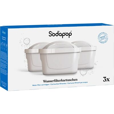 Sodapop 10028684 Weiße Wasserfilterkartusche - Wasserfilterkartusche Sodapop 10028684 Weiße Wasserfilterkartusche - Wasserfilterkartusche