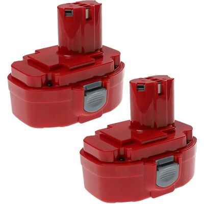 EXTENSILO 2x Batería Compatible con Makita LS711DWBEK, LS711DWA - Batería para Herramientas EXTENSILO 2x Batería Compatible con Makita LS711DWBEK, LS711DWA - Batería para Herramientas