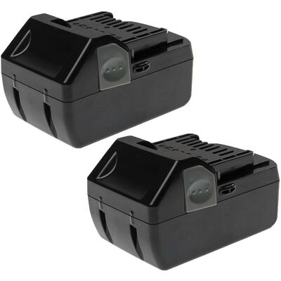 EXTENSILO Batería 2x compatible con Hitachi / Hikoki WH 18DSL, WM 18DBL - Batería EXTENSILO Batería 2x compatible con Hitachi / Hikoki WH 18DSL, WM 18DBL - Batería