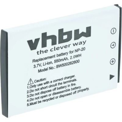 Batterie Appareil Photo VHBW pour Casio NP-20DBA - Remplacement de Qualité Batterie Appareil Photo VHBW pour Casio NP-20DBA - Remplacement de Qualité