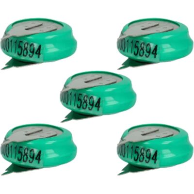 VHBW 5x Batería de botón NiMH - 1/v80h - 80mAh - 1,2V - Para Electrónica VHBW 5x Batería de botón NiMH - 1/v80h - 80mAh - 1,2V - Para Electrónica