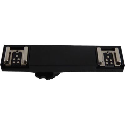 VHBW Adaptateur Double Griffe E-ttl - Canon EOS 5D II - Noir - Plastique/Métal VHBW Adaptateur Double Griffe E-ttl - Canon EOS 5D II - Noir - Plastique/Métal