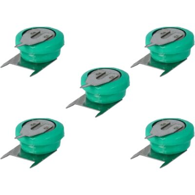 VHBW 5x Batería de botón NiMH V40H - Compatible con modelismo, luces solares VHBW 5x Batería de botón NiMH V40H - Compatible con modelismo, luces solares