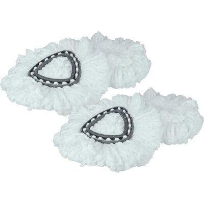 VHBW 4x Microfiber Mop Head Replacement for Vileda Easy Wring & Clean - Black/White VHBW 4x Microfiber Mop Head Replacement for Vileda Easy Wring & Clean - Black/White