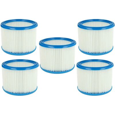 vhbw 5x Faltfilter - Staubsaugerfilter - Blau Weiß vhbw 5x Faltfilter - Staubsaugerfilter - Blau Weiß