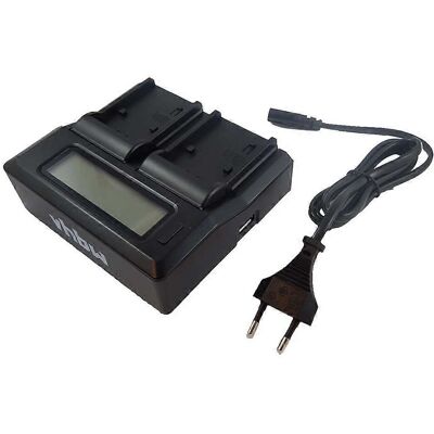 vhbw Chargeur double Panasonic AG-DVX102B - Affichage & Charge rapide vhbw Chargeur double Panasonic AG-DVX102B - Affichage & Charge rapide