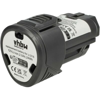 vhbw Battery for AEG BWS12, 12V, 2000mAh, Black vhbw Battery for AEG BWS12, 12V, 2000mAh, Black