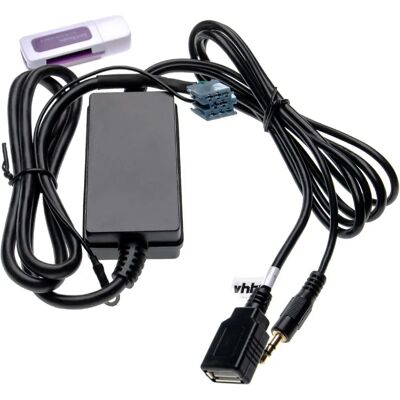 vhbw Seat Vario Toledo Cable Adaptador AUX USB de audio - Radio del coche vhbw Seat Vario Toledo Cable Adaptador AUX USB de audio - Radio del coche