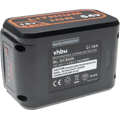 Vhbw - DeWalt XR Compatible Rechargeable Battery 18V/54V Vhbw - DeWalt XR Compatible Rechargeable Battery 18V/54V