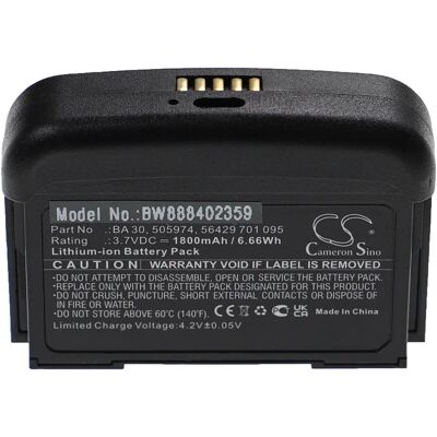 vhbw Sennheiser Battery - 1800 mAh - Black - Battery vhbw Sennheiser Battery - 1800 mAh - Black - Battery