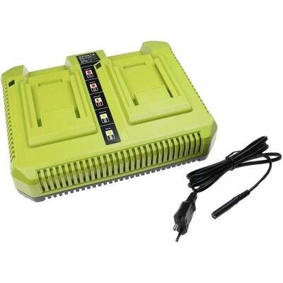 Cargador Doble VHBW para Baterías de Litio Ryobi 36V - Seguro y Eficiente Cargador Doble VHBW para Baterías de Litio Ryobi 36V - Seguro y Eficiente