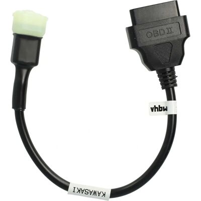 vhbw Kawasaki Z900 Z900RS ZX10R OBD Adapter - 6 Pin to 16Pin Diagnostic Cable vhbw Kawasaki Z900 Z900RS ZX10R OBD Adapter - 6 Pin to 16Pin Diagnostic Cable