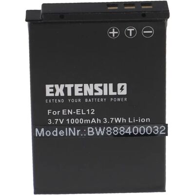 EXTENSILO Batterie pour Nikon - 1000mAh 3.7V Li-Ion EXTENSILO Batterie pour Nikon - 1000mAh 3.7V Li-Ion