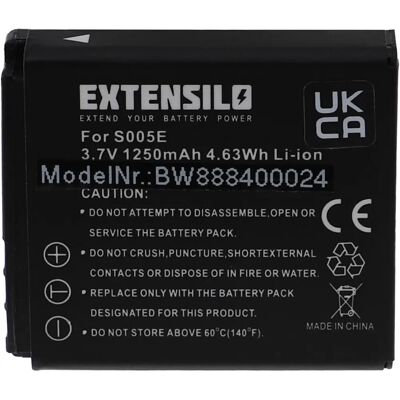 EXTENSILO Batterie de Caméra Ricoh DB-60 - Li-Ion EXTENSILO Batterie de Caméra Ricoh DB-60 - Li-Ion