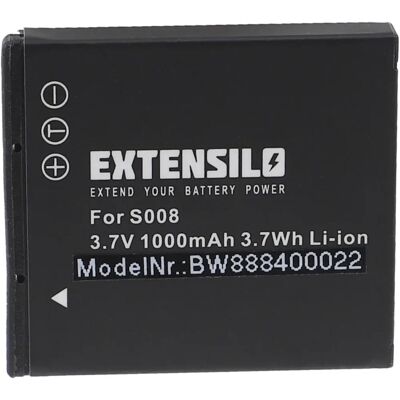 EXTENSILO Batterie Ricoh CX1 CX2 - Haute Capacité 1000mAh Li-Ion EXTENSILO Batterie Ricoh CX1 CX2 - Haute Capacité 1000mAh Li-Ion
